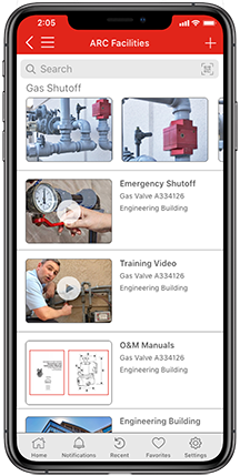 screenshot of ARC Facilities